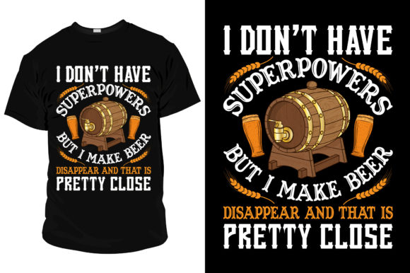 Beer T-shirt Design Template Vector
