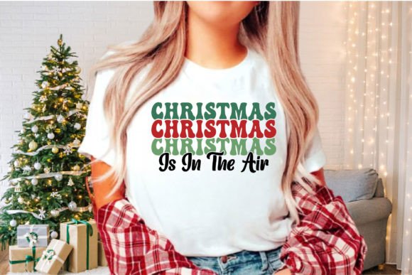 Christmas is in the Air Retro SVG