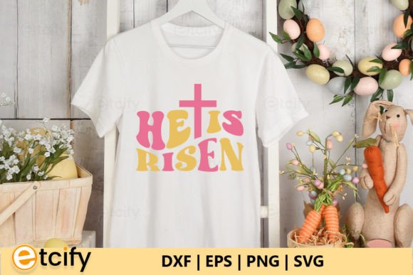 He is Risen Retro SVG