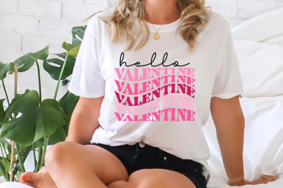 Hello Valentine Retro SVG