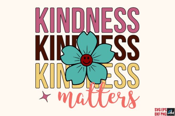 Kindness Matters Retro SVG
