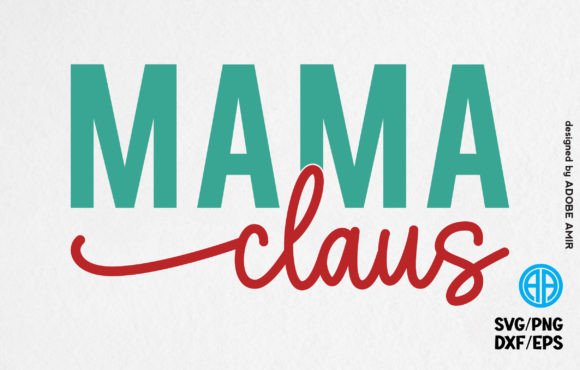 Mama Claus Retro SVG