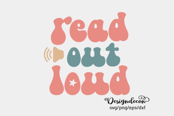 Read out Loud Audio Book Lover Retro SVG