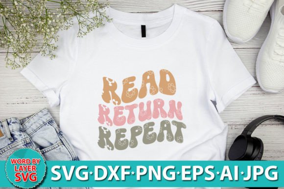 Read Return Repeat RETRO SVG