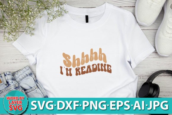 Shhhh I'm Reading RETRO SVG